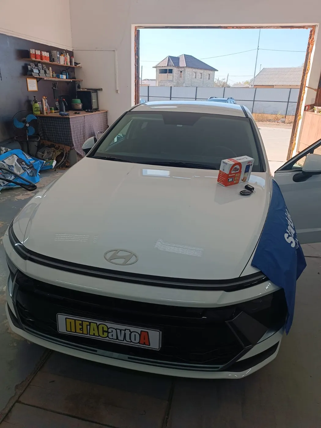 Установка сигнализации StarLine A93 v2 на Hyundai Sonata в Атырау — СТО Пегас Авто А